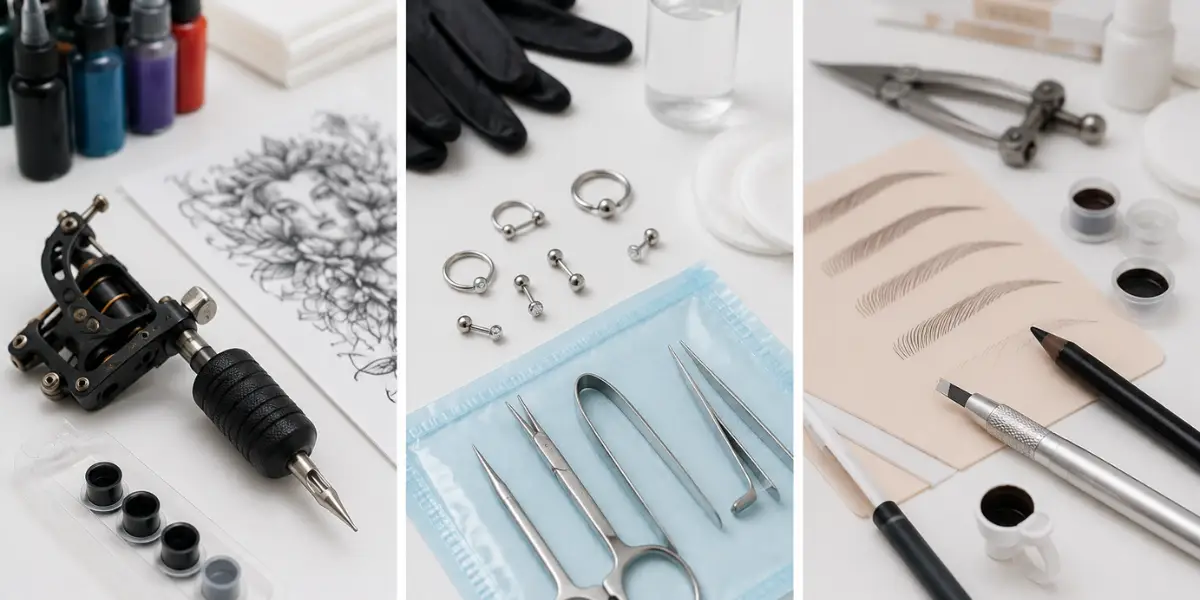 Diferencias entre el curso de tatuaje, piercing y microblading